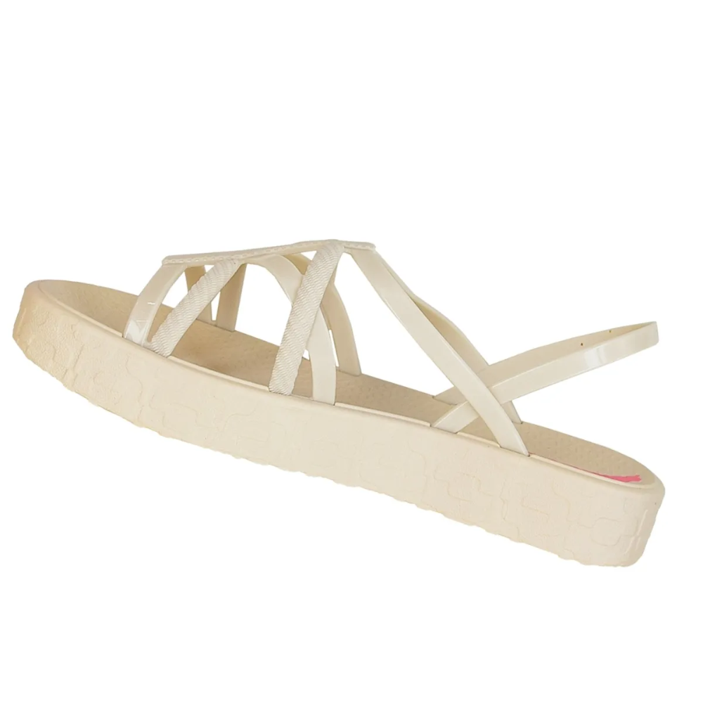 Sandalia Ipanema Plataforma Bege Rosa Conforto e Estilo Bege 5