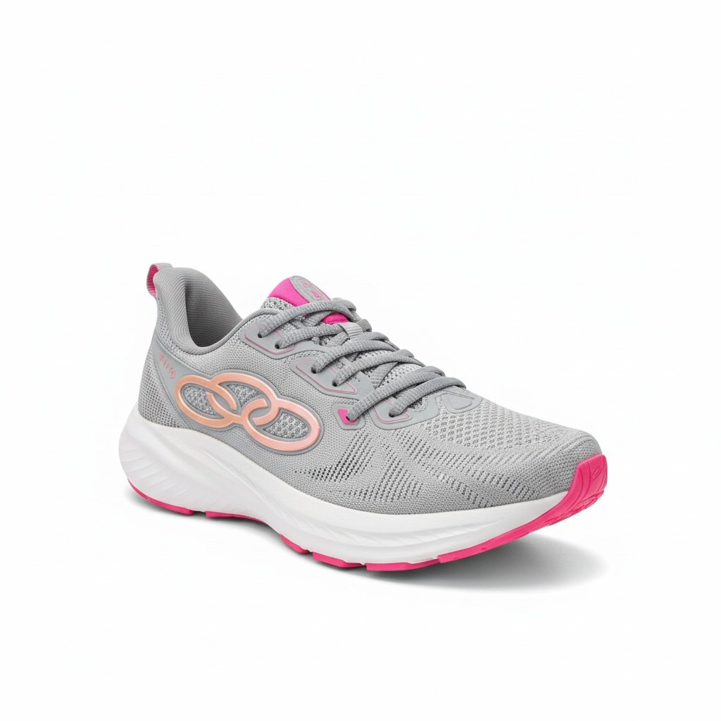 Olympikus Swift 5 Lunar Amortecimento Superior Cinza Rosa