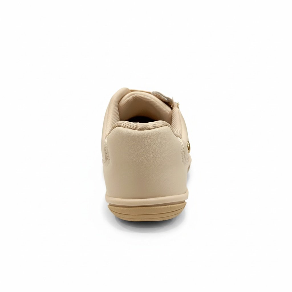 Tenis Kolosh TULE Ziper Lateral Ortopedico Feminino Bege 5