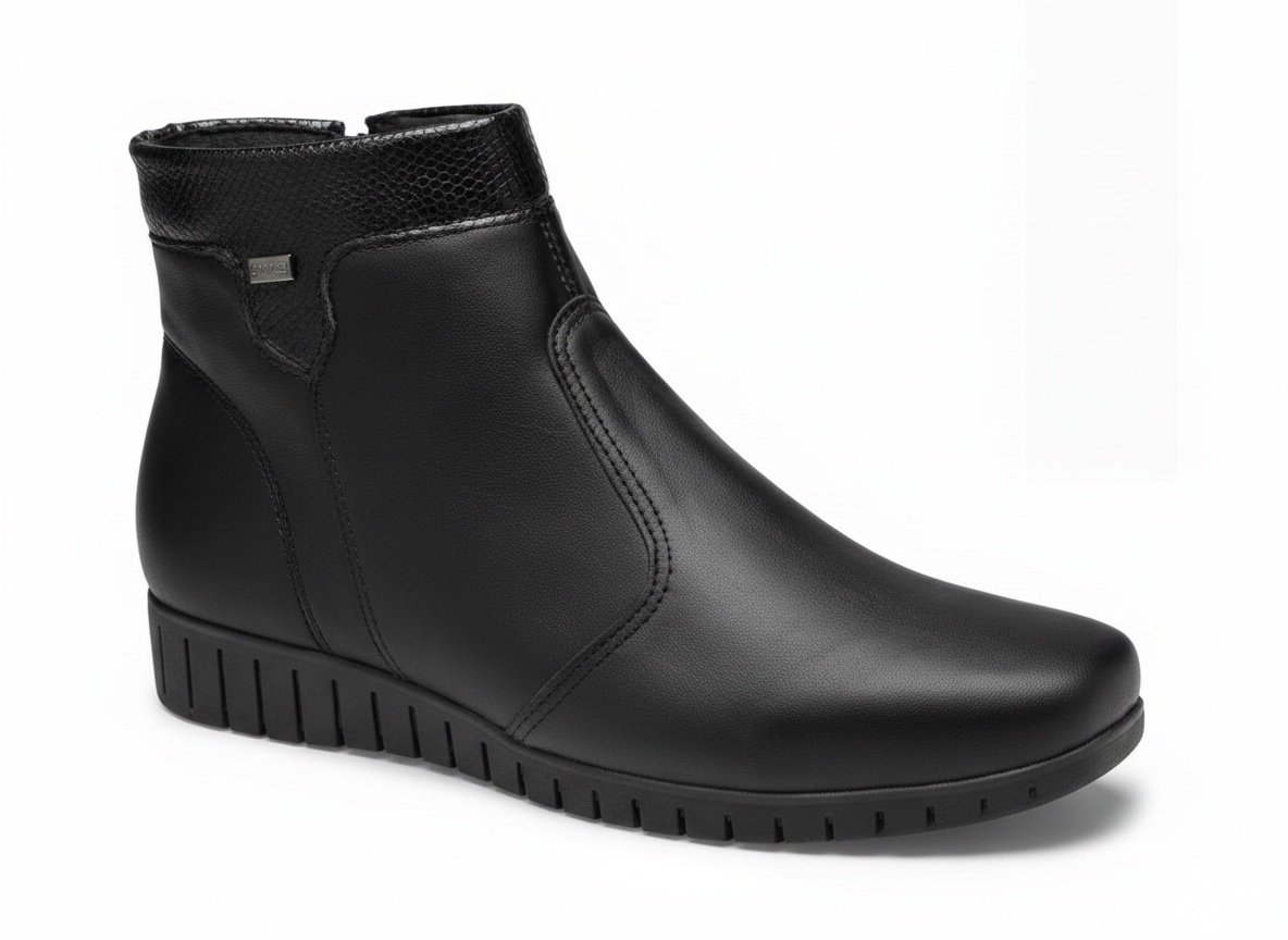 Bota Campesi Feminina Cano Curto Preto Anatomica