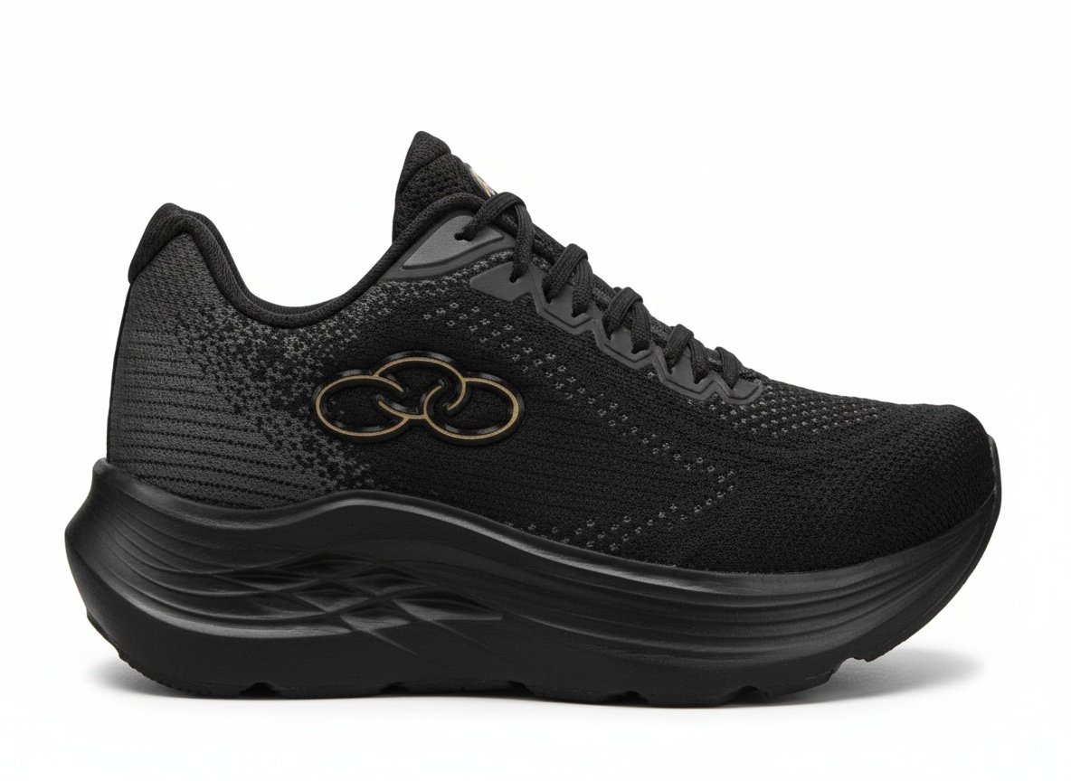 Olympikus Index 4 Preto Leveza Respiravel Masculino Esport Preto 3