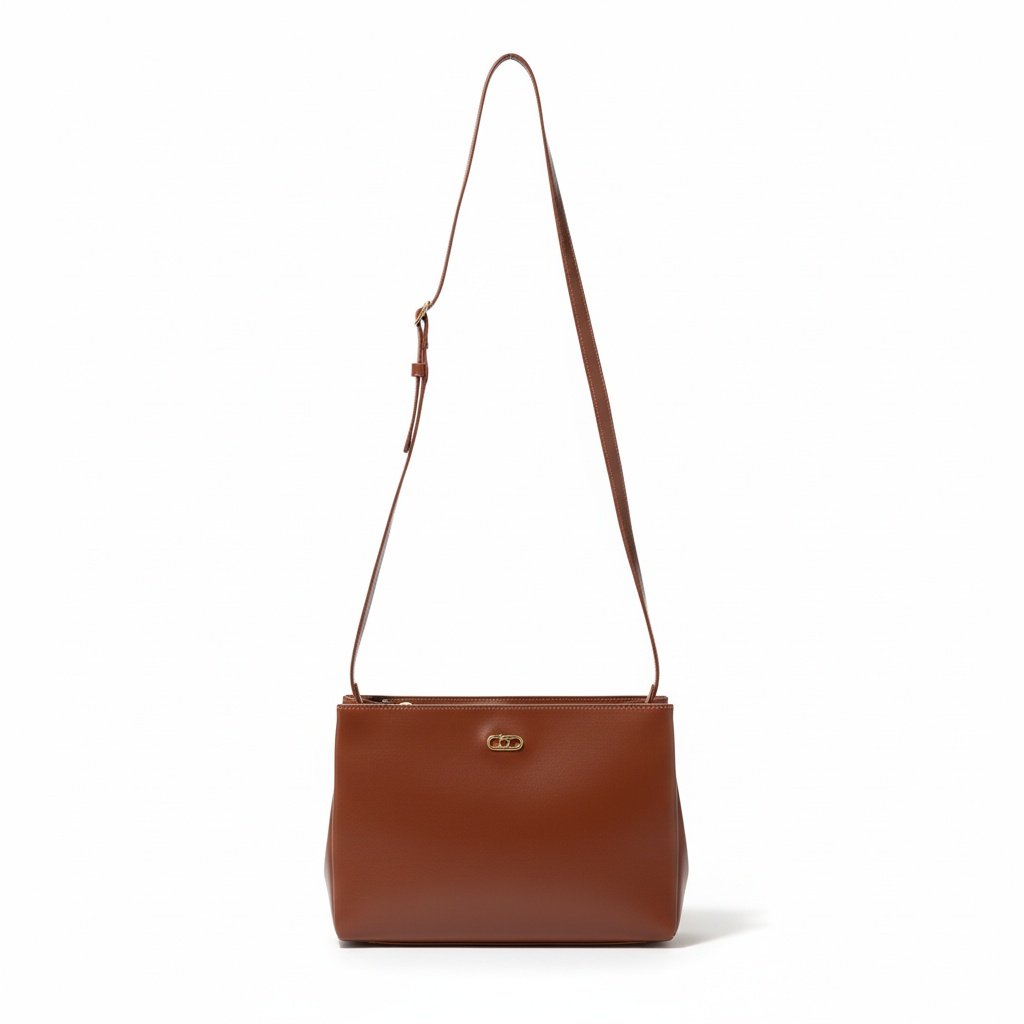 Bolsa Beira Rio Marrom Alca Fina Elegancia Dourada Marrom 3