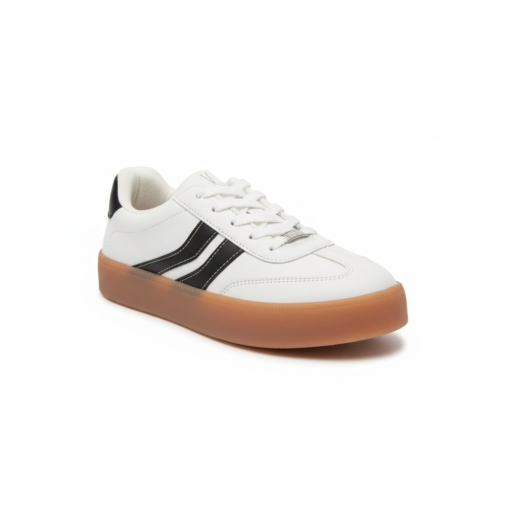 Vizzano Tenis Feminino Branco Preto Casual Urbano