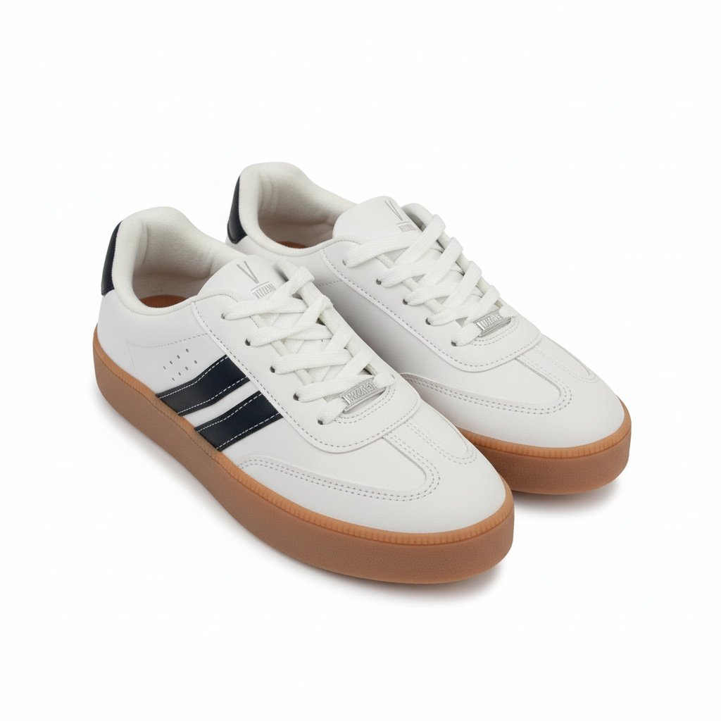 Vizzano Tenis Feminino Branco Preto Casual Urbano Branco 6