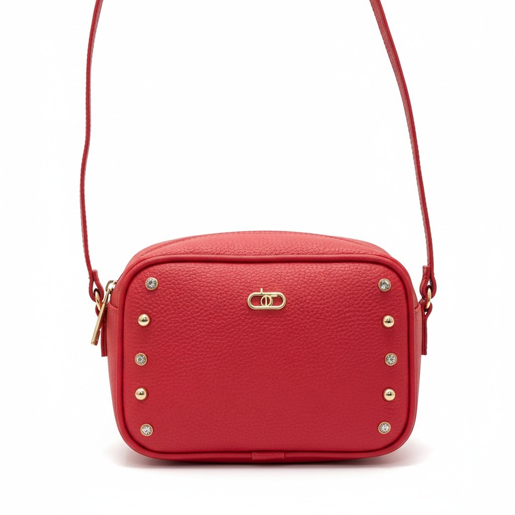 Bolsa Beira Rio Transversal Vermelha Estilo Moderno Vermelho 3