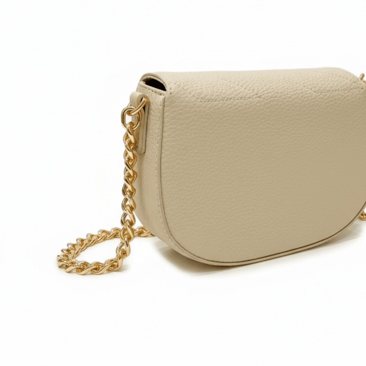 Bolsa Feminina Beira Rio Creme com Alca Corrente Dourada Bege 3