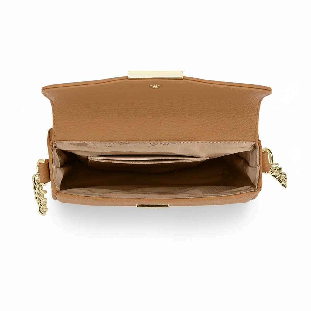 Bolsa Beira Rio Feminina Camel Sofisticado Marrom 4