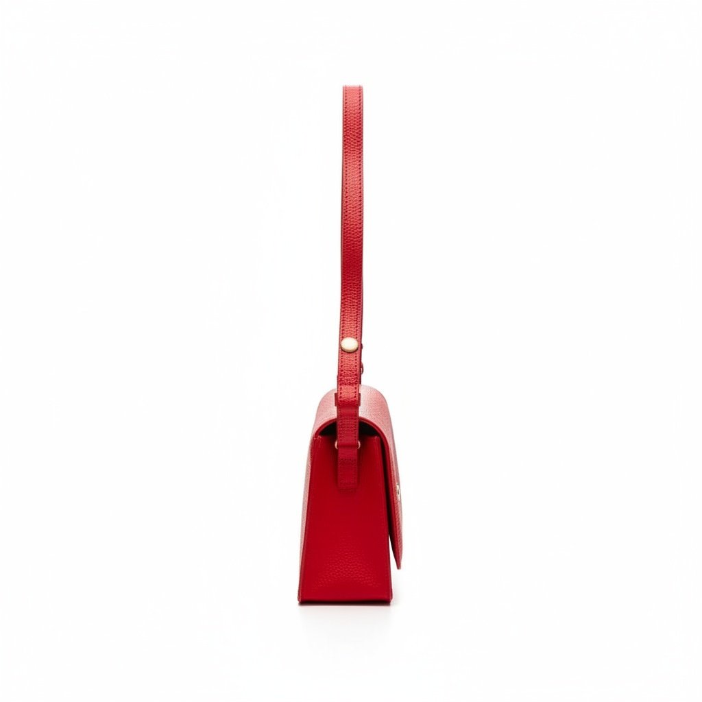 Bolsa Beira Rio Feminina Vermelha Com Alca em Couro Elegante Vermelho 4