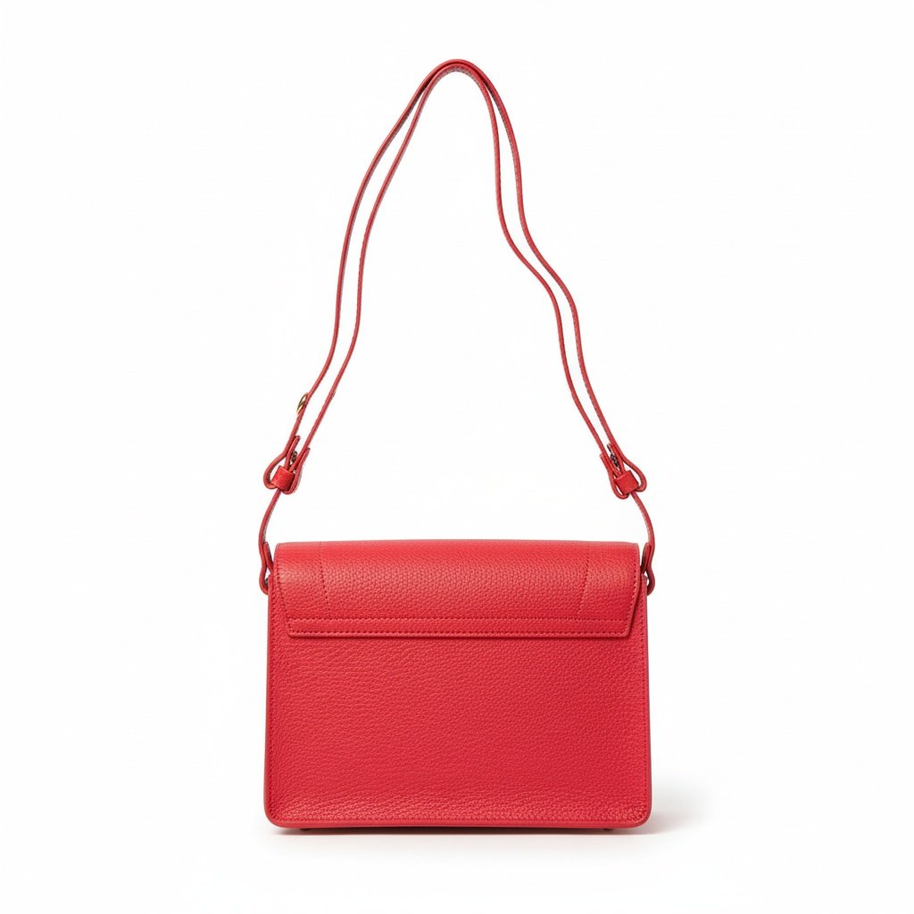 Bolsa Beira Rio Feminina Vermelha Com Alca em Couro Elegante Vermelho 6