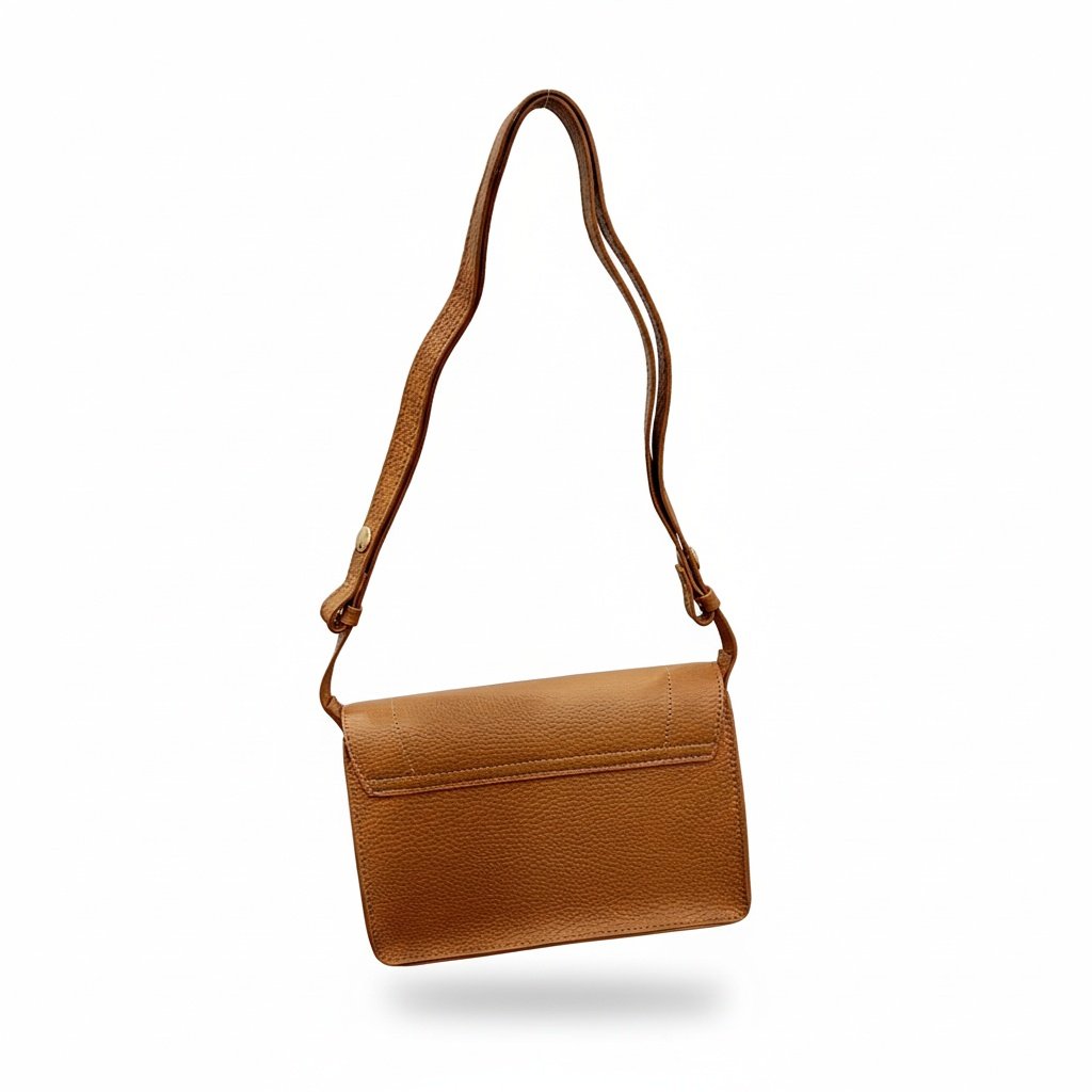 Bolsa Beira Rio Camel Transversal Ajustavel  Marrom 2