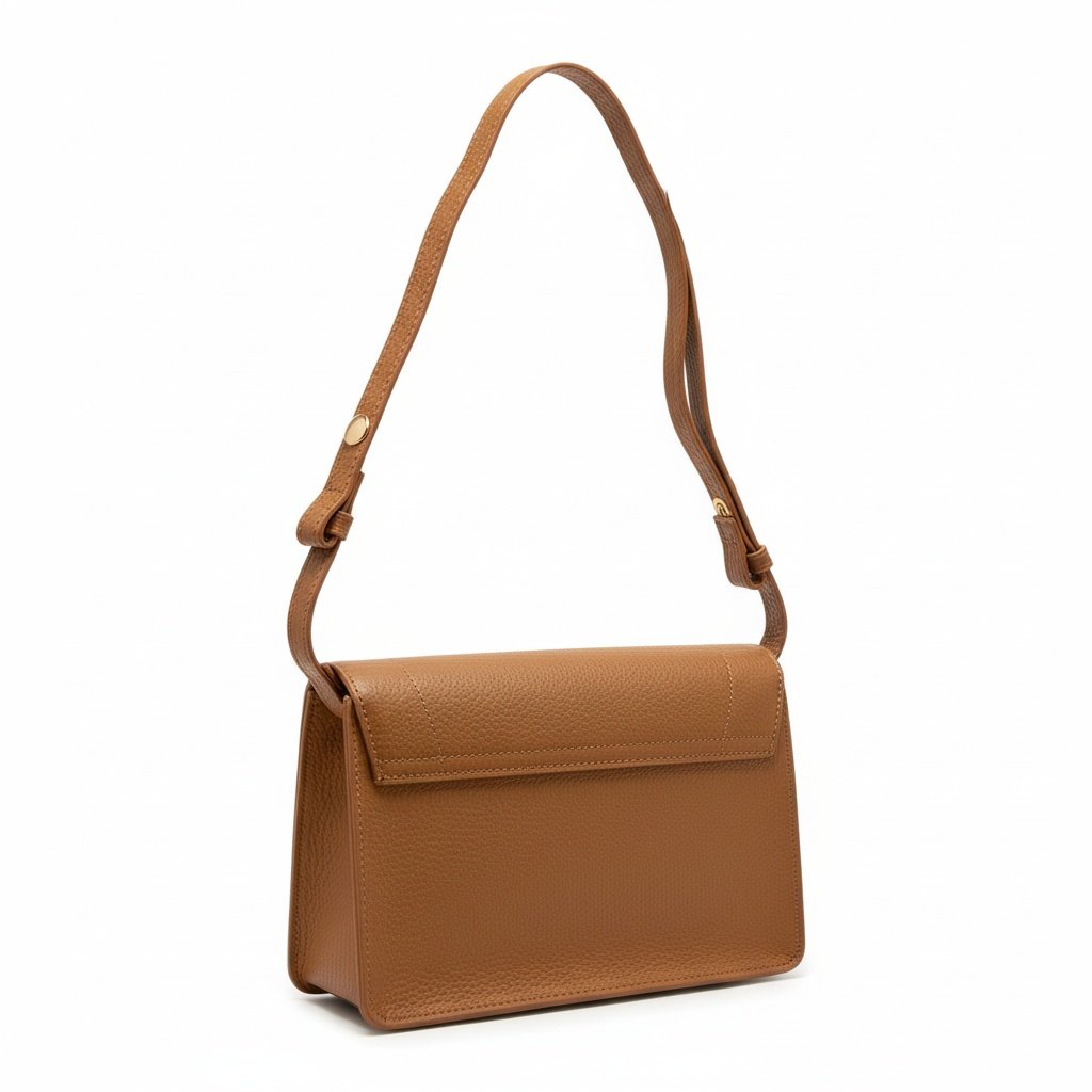 Bolsa Beira Rio Camel Transversal Ajustavel  Marrom 3