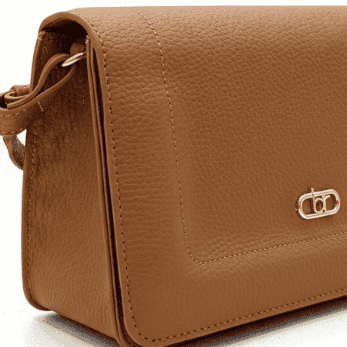 Bolsa Beira Rio Camel Transversal Ajustavel  Marrom 5