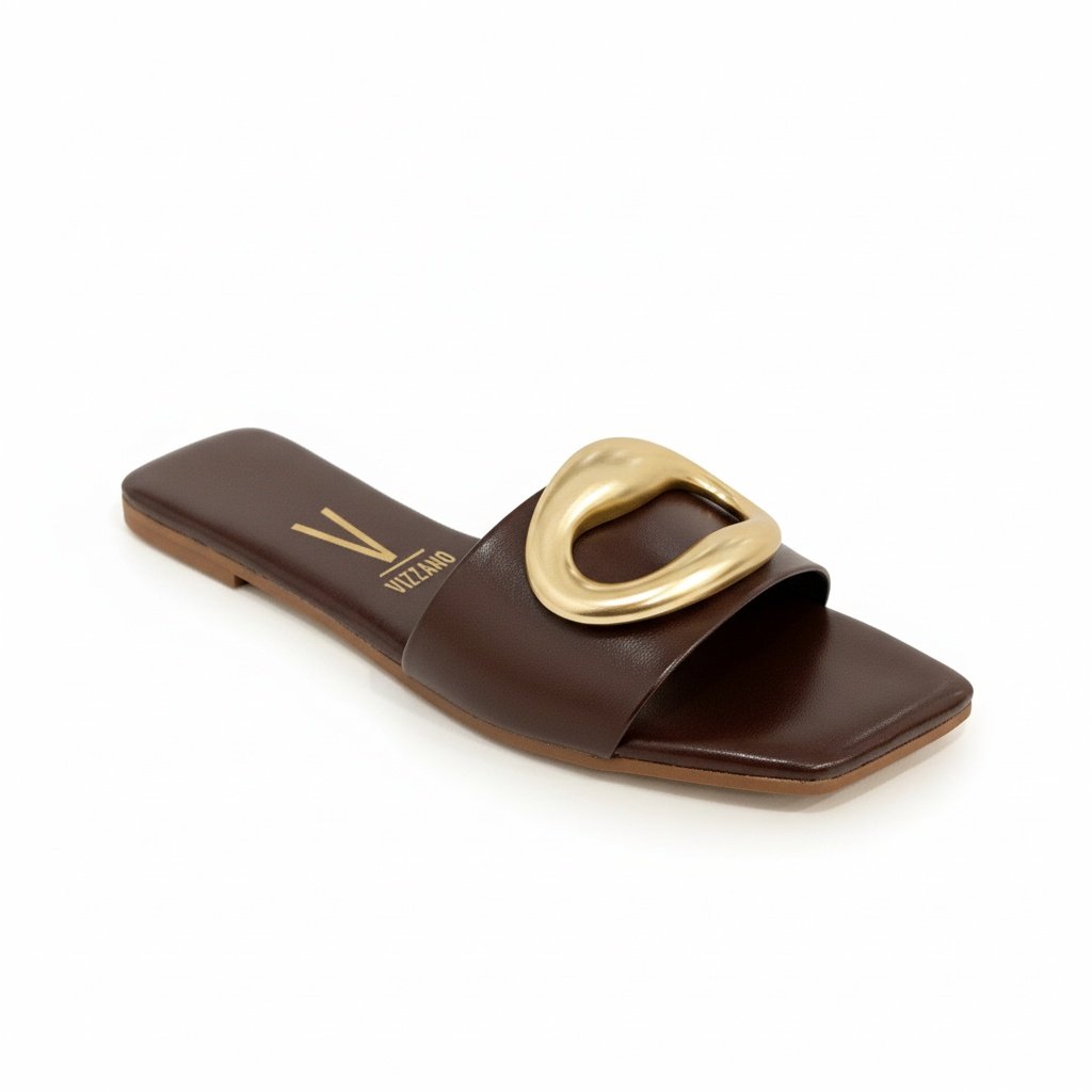 Rasteira Feminina Vizzano Cacau Leveza Confortavel