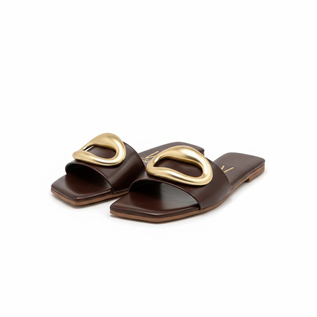 Rasteira Feminina Vizzano Cacau Leveza Confortavel Marrom 2