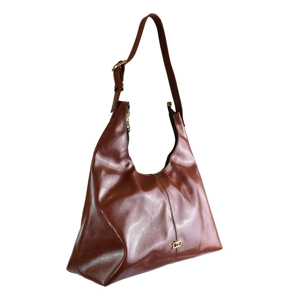 Bolsa Beira Rio Marrom Versatil Feminino design Sofisticado Marrom 2