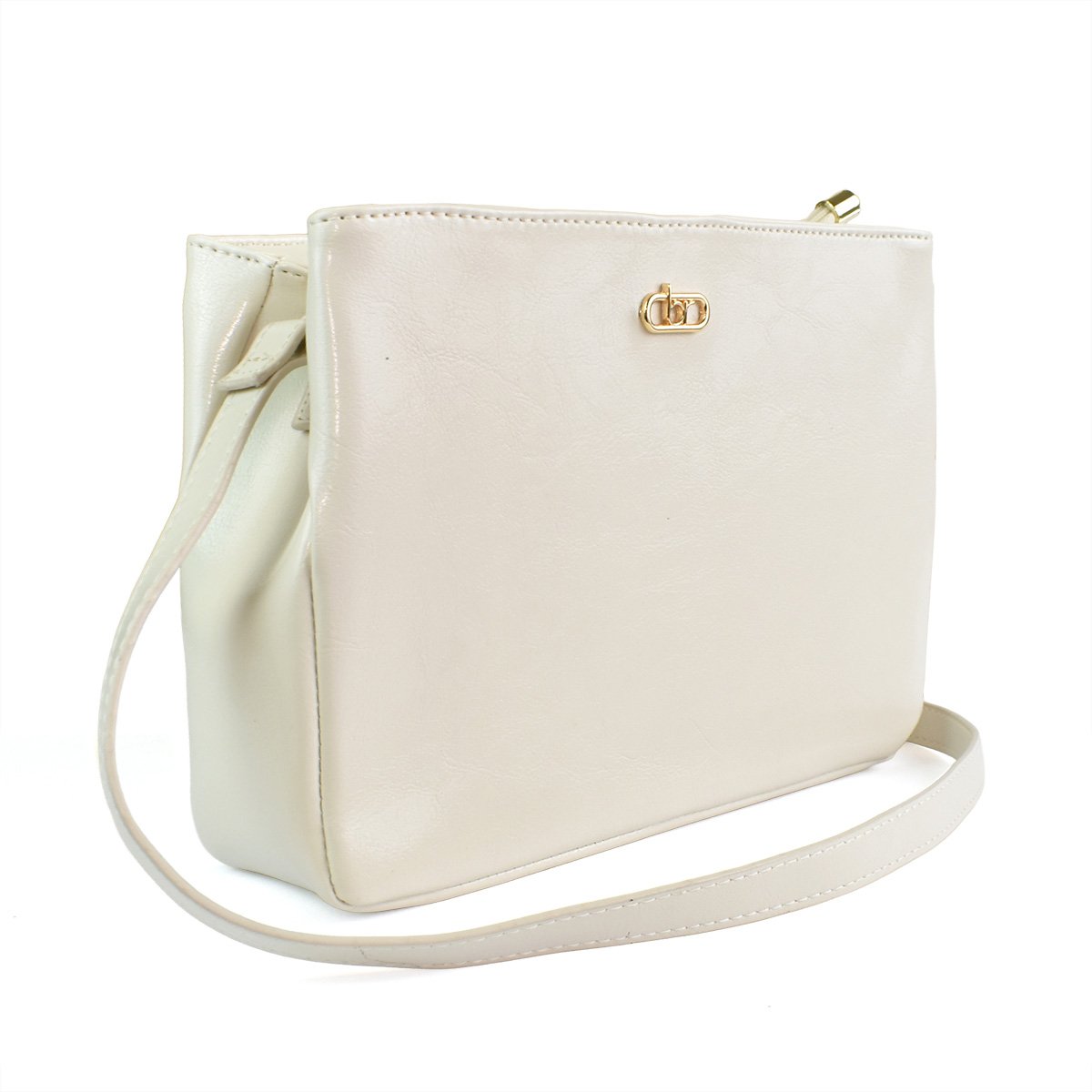 Bolsa Beira Rio Visual Impecavel Sofisticado Branco Off Branco 3