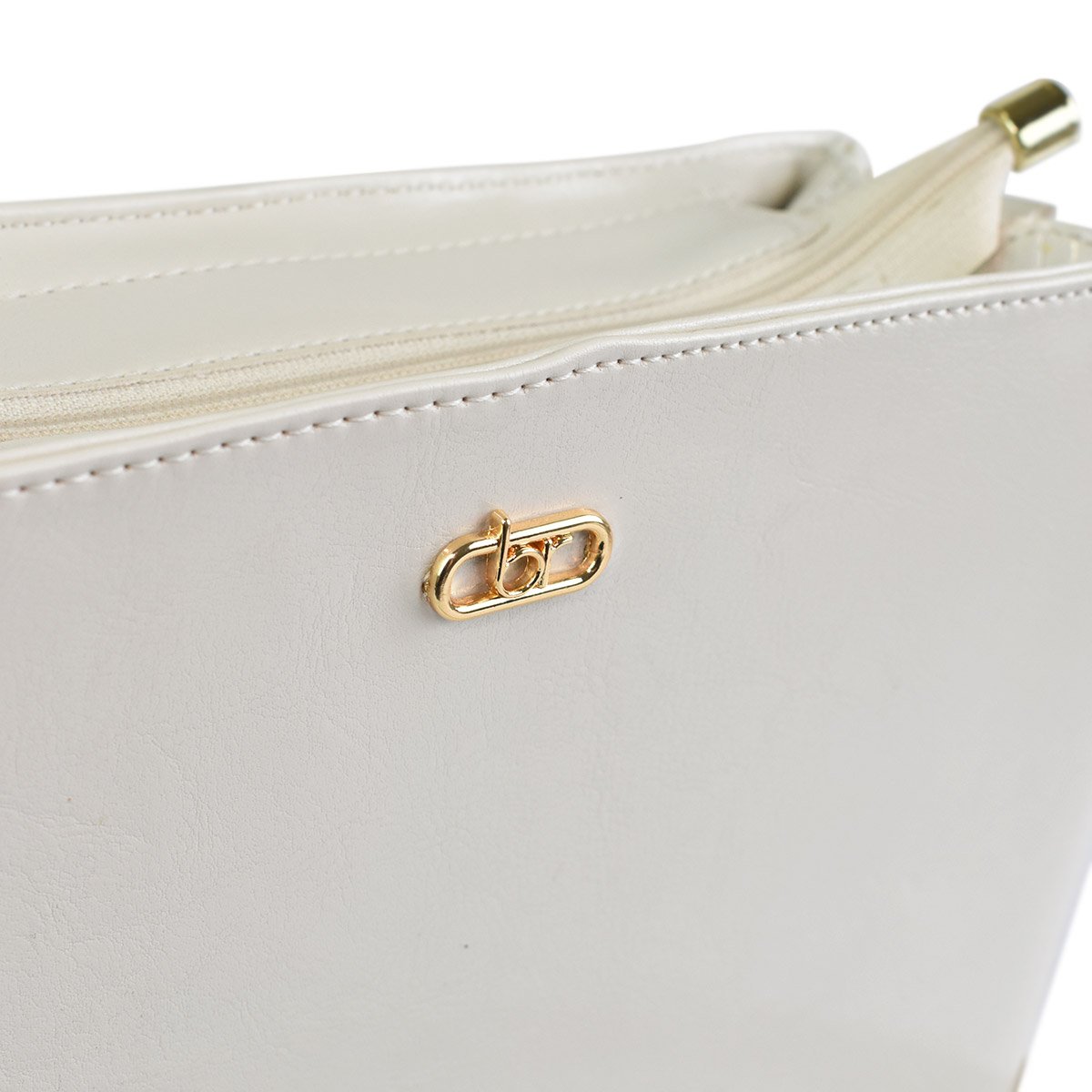 Bolsa Beira Rio Visual Impecavel Sofisticado Branco Off Branco 5