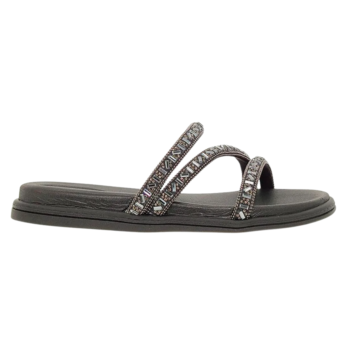 Tamanco Beira Rio Elegancia Preto Grafite Feminino Casual Preto 2