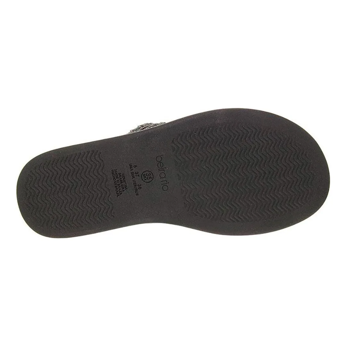 Tamanco Beira Rio Elegancia Preto Grafite Feminino Casual Preto 5