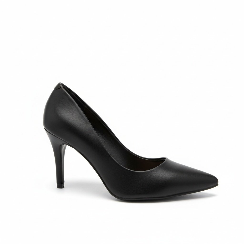 Scarpin Beira Rio Salto Medio Elegante Preto Casual Preto 2