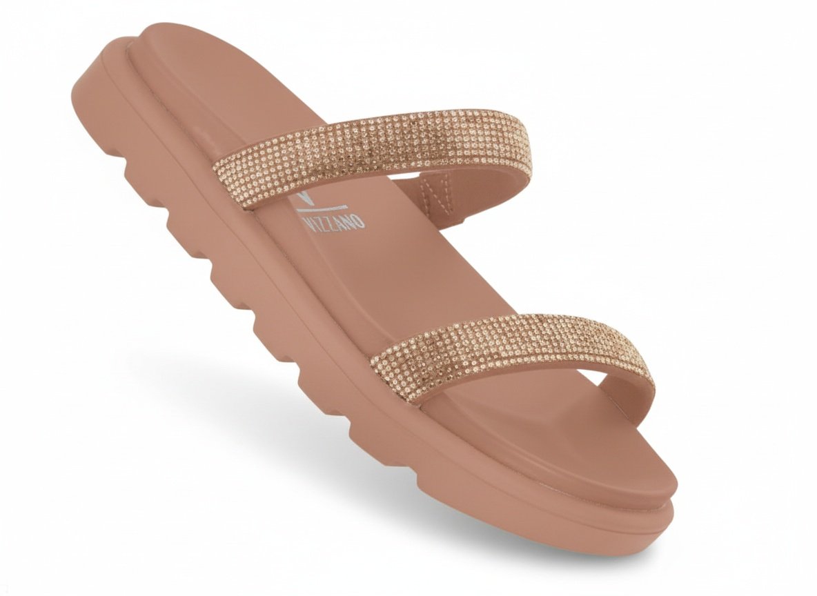 Tamanco Vizzano Feminino Ouro Rosado Leve Conforto Rosa 3