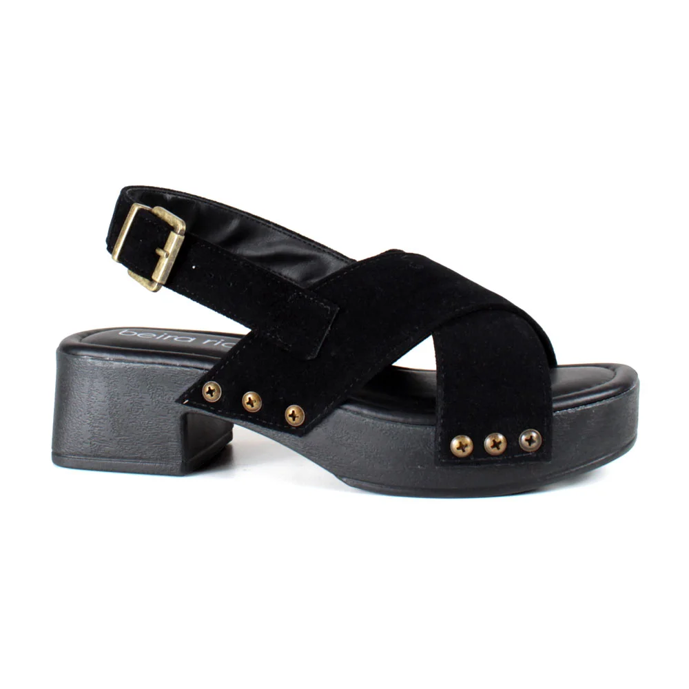 Sandalia Beira Rio Feminina Classico Elegancia Preta Preto 4