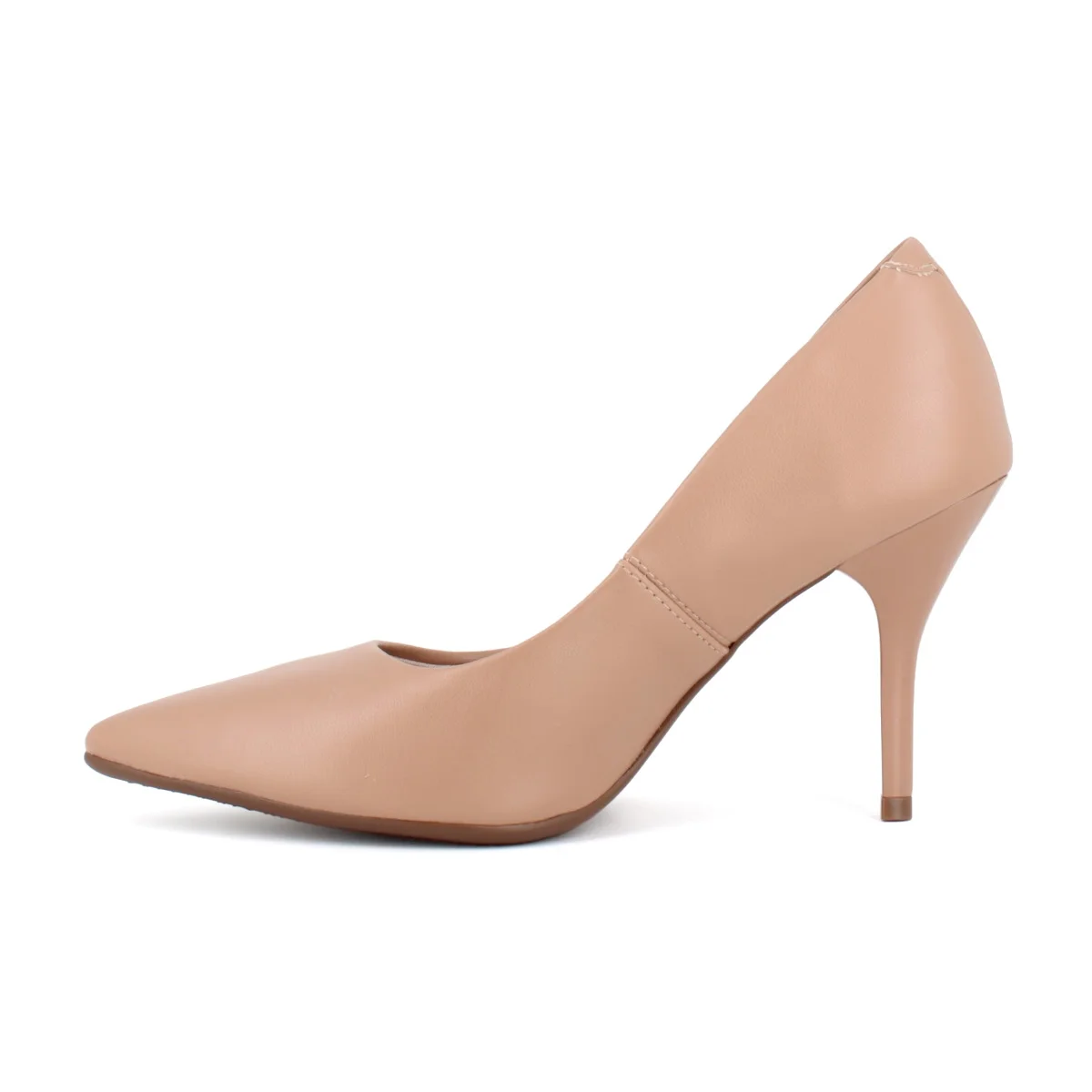 Scarpin Beira Rio Feminino Napa Nude Elegancia Social Bege 3