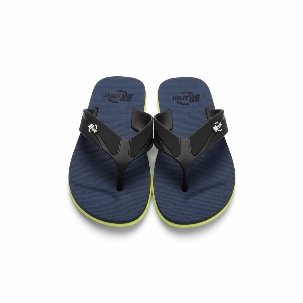 Chinelo BR SPORT Masculino Casual Preto Macio Leveza Preto 2