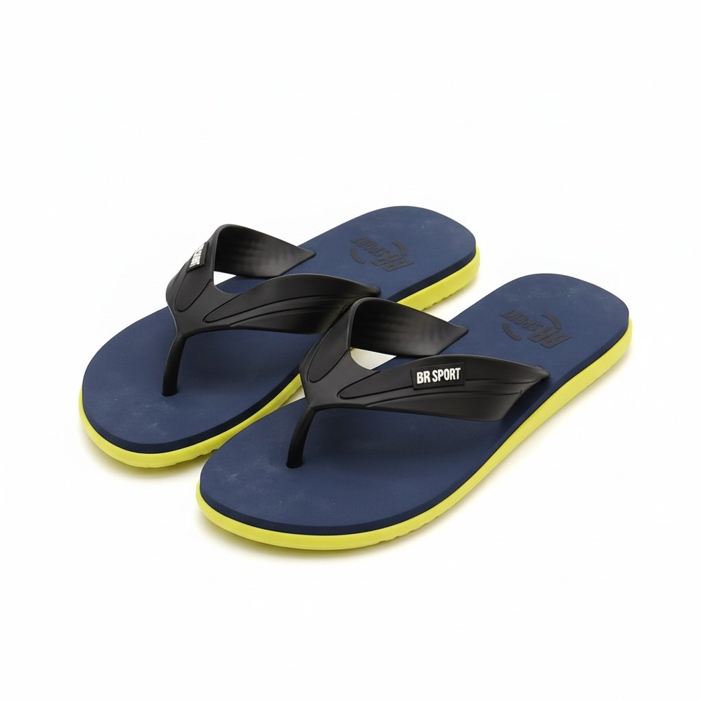 Chinelo BR SPORT Masculino Casual Preto Macio Leveza Preto 3