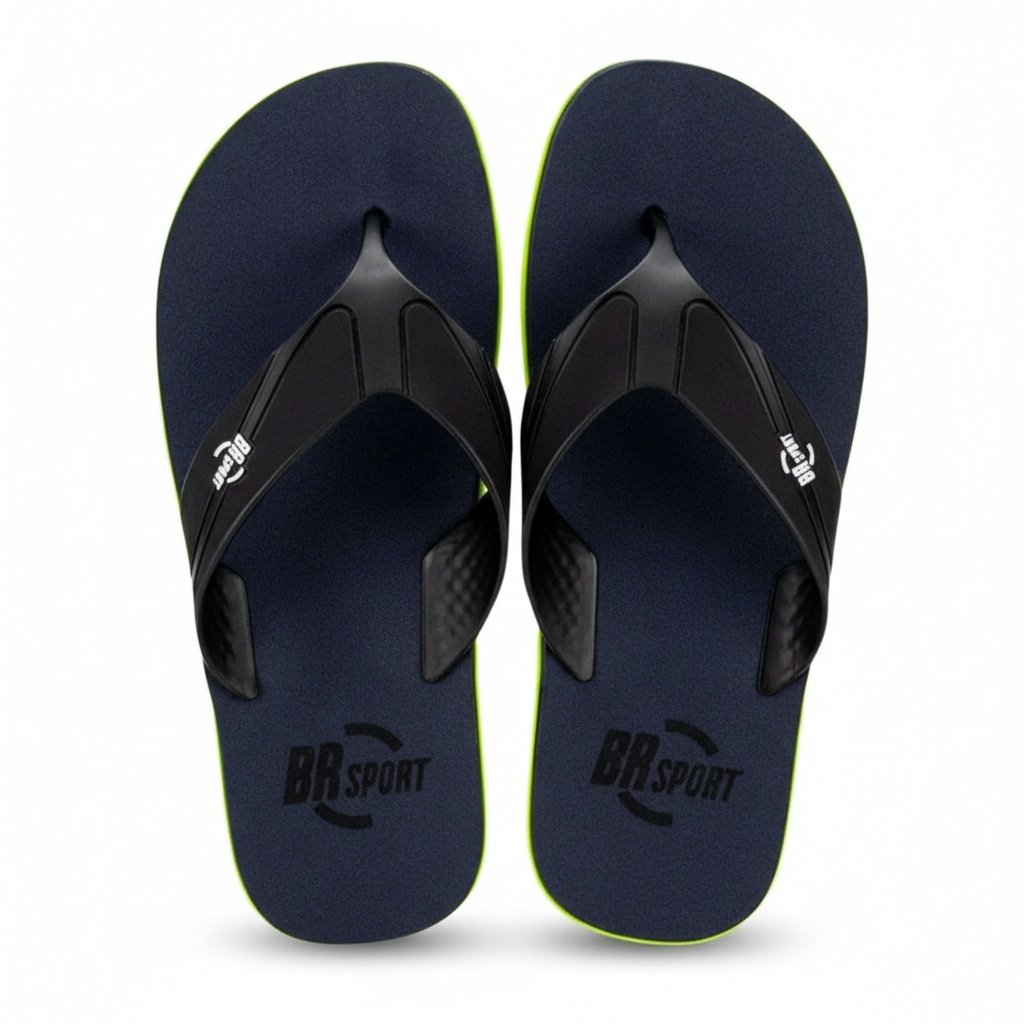 Chinelo BR SPORT Masculino Casual Preto Macio Leveza Preto 4