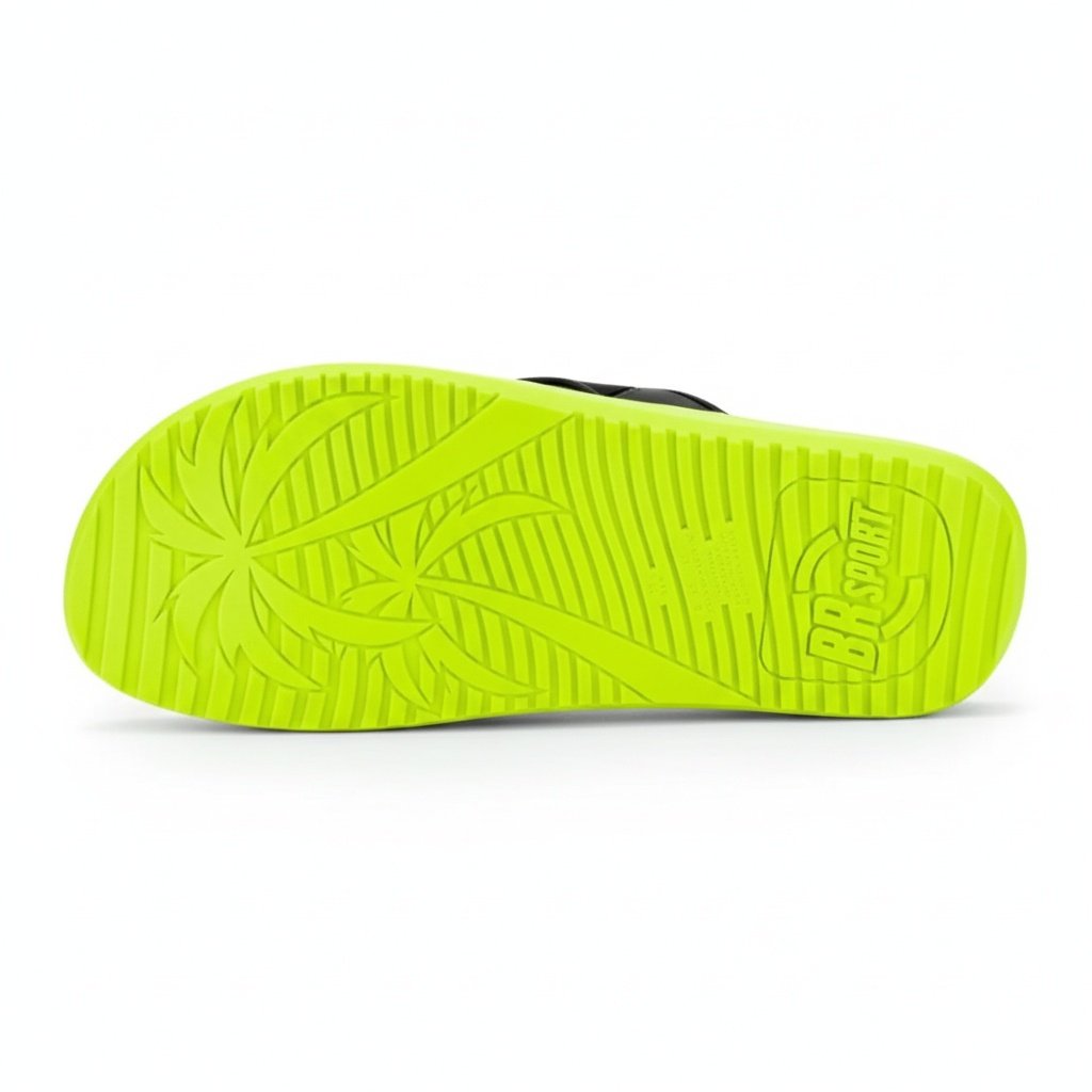 Chinelo BR SPORT Masculino Casual Preto Macio Leveza Preto 6