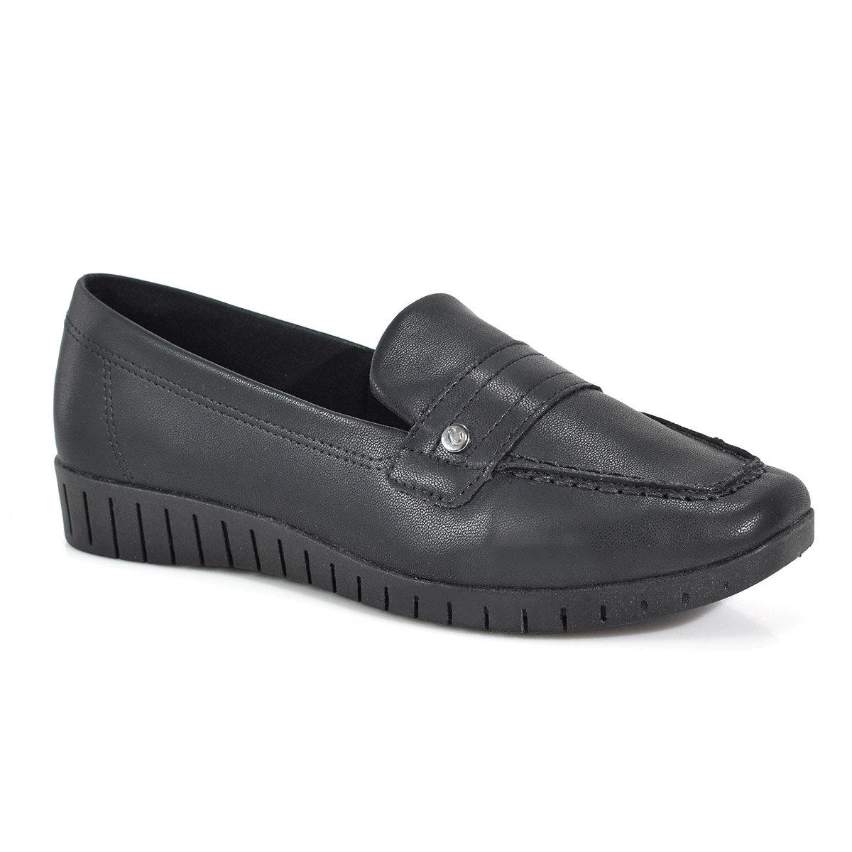 Mocassim Campesi Feminino Elegante e Confortavel Preto L9164