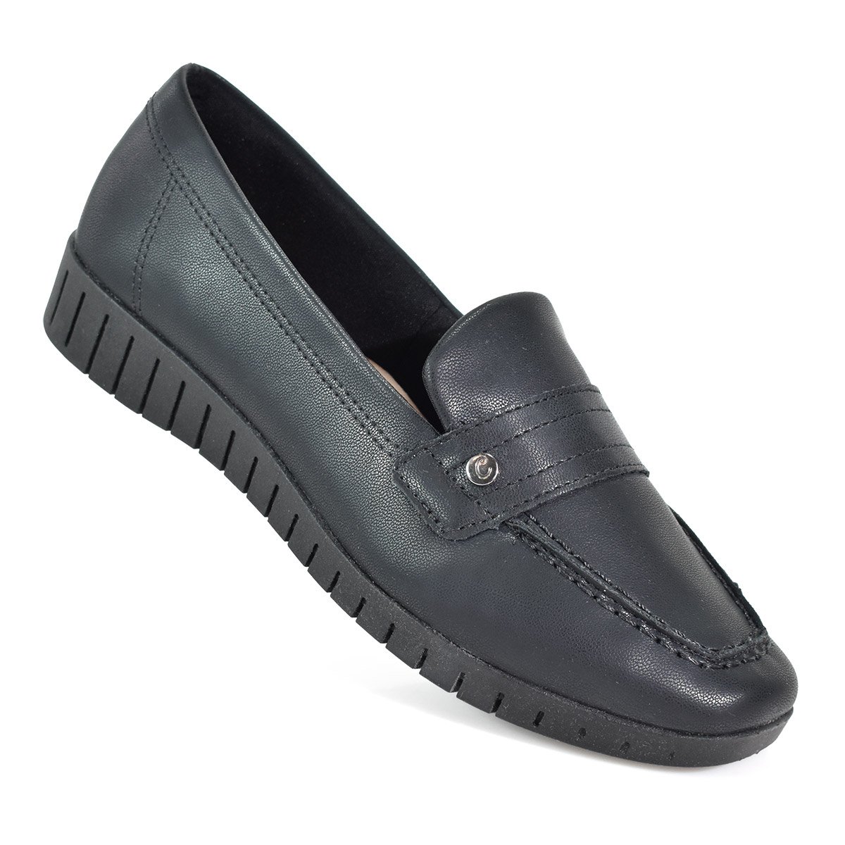 Mocassim Campesi Feminino Elegante e Confortavel Preto L9164 Preto 5
