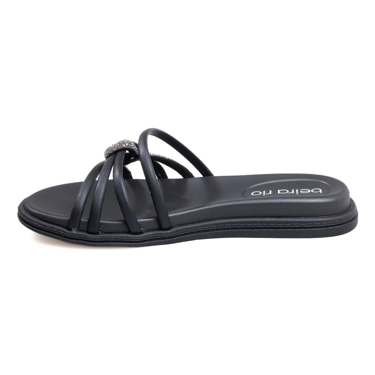 Tamanco Beira Rio Preto Ultraleve Estilo Moderno Casual Preto 2