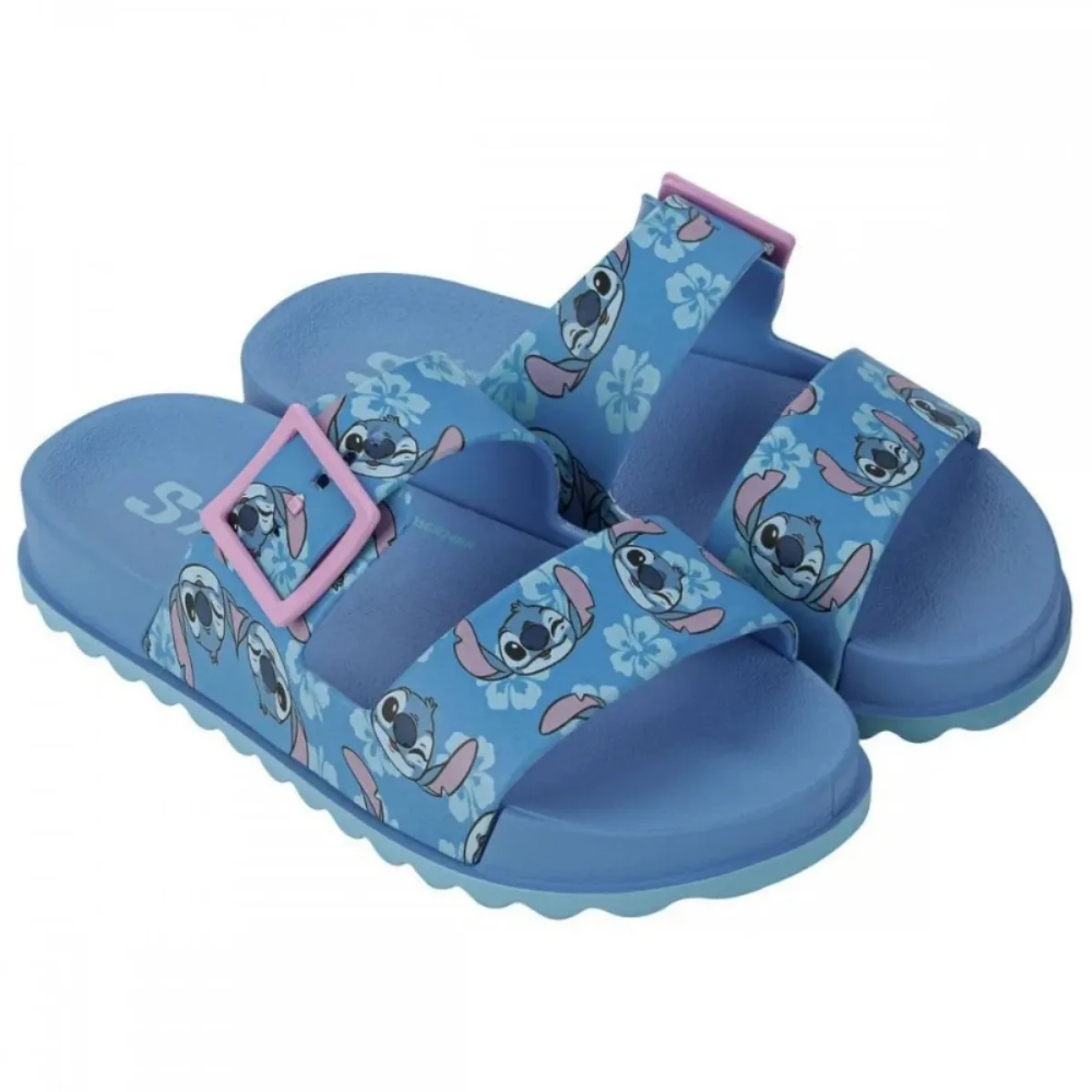 Chinelo Grendene Stitch Divertido Azul para Meninas Azul 5