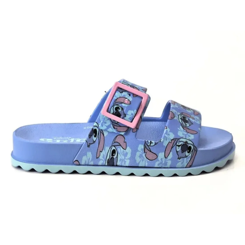 Chinelo Grendene Stitch Divertido Azul para Meninas Azul 7
