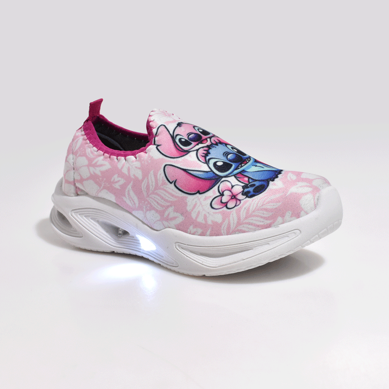 Tenis Infantil Led Botinho Dia a dia Rosa Rosa 7