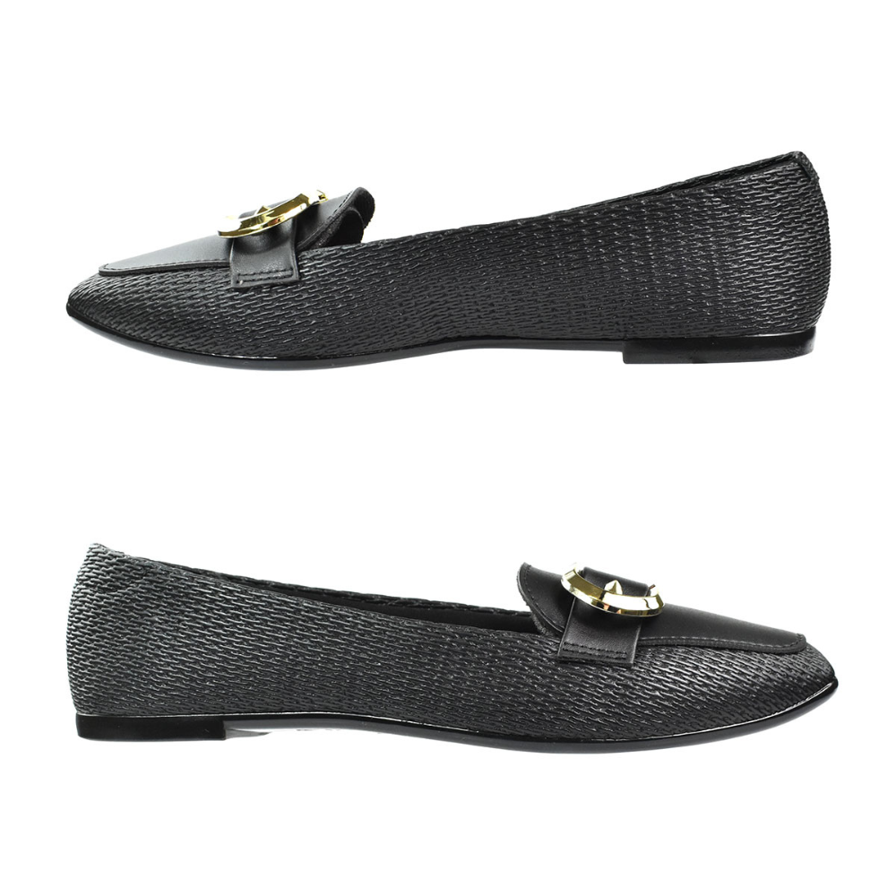 Sapatilha Feminina Moleca Casual Fivela Preta Preto 2