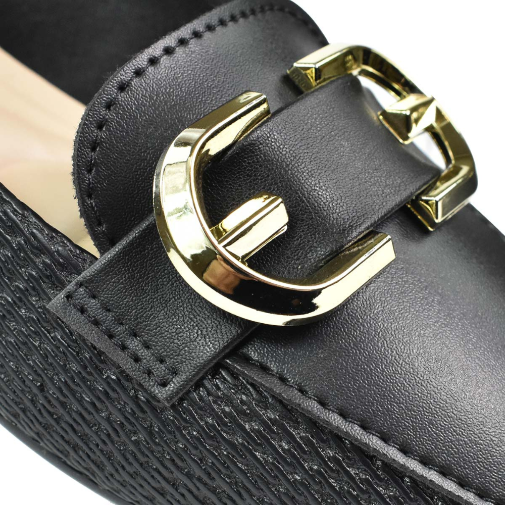 Sapatilha Feminina Moleca Casual Fivela Preta Preto 4