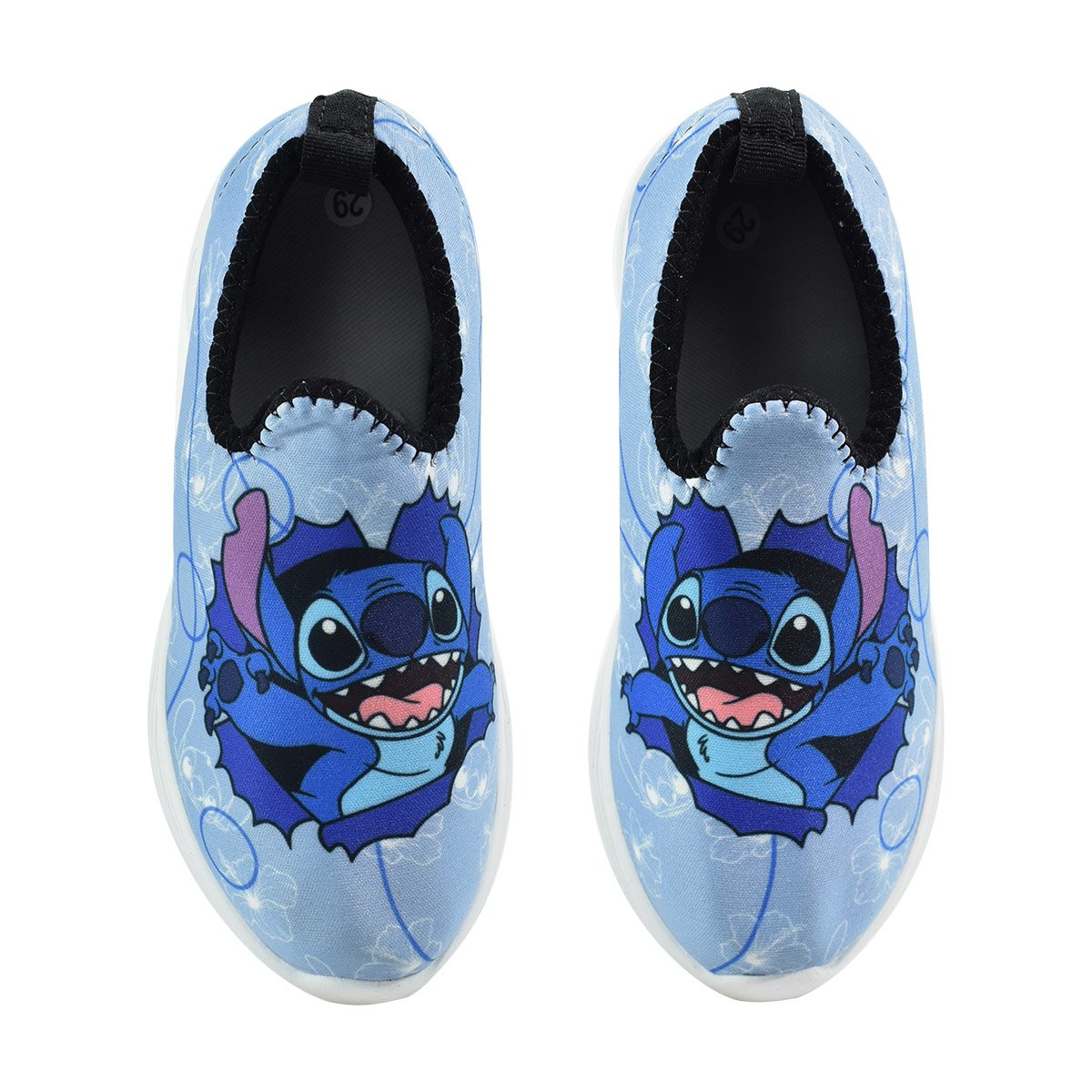 Tenis Infantil Botinho Lilas Personagem Stitch Confortavel Azul 4