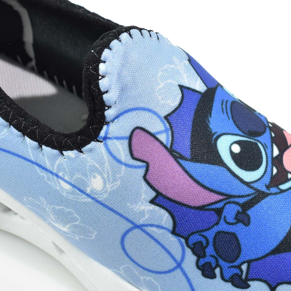 Tenis Infantil Botinho Lilas Personagem Stitch Confortavel Azul 5