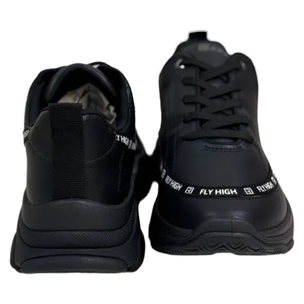Tenis Ramarim Chunky Feminino Preto Antiderrapante Casual Preto 6