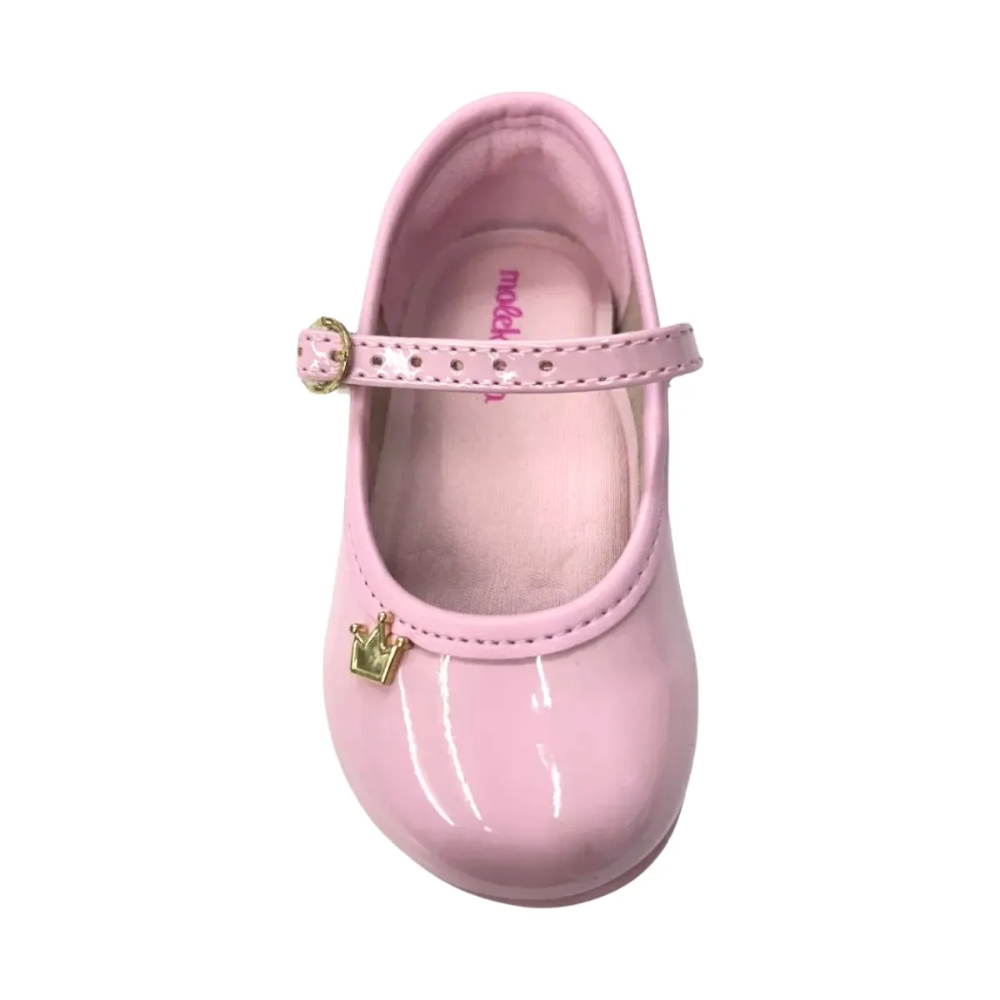 Sapatilha Molekinha Estilo Boneca Verniz Rosa 21061041 Rosa 3