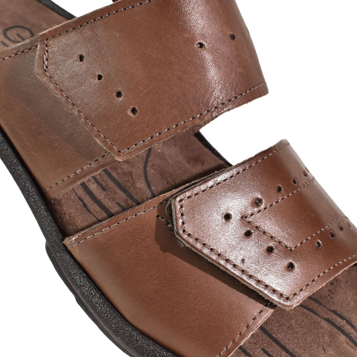 Sandalia GDV 3600 Masculina Leve Confortavel Dia a Dia Marrom 5