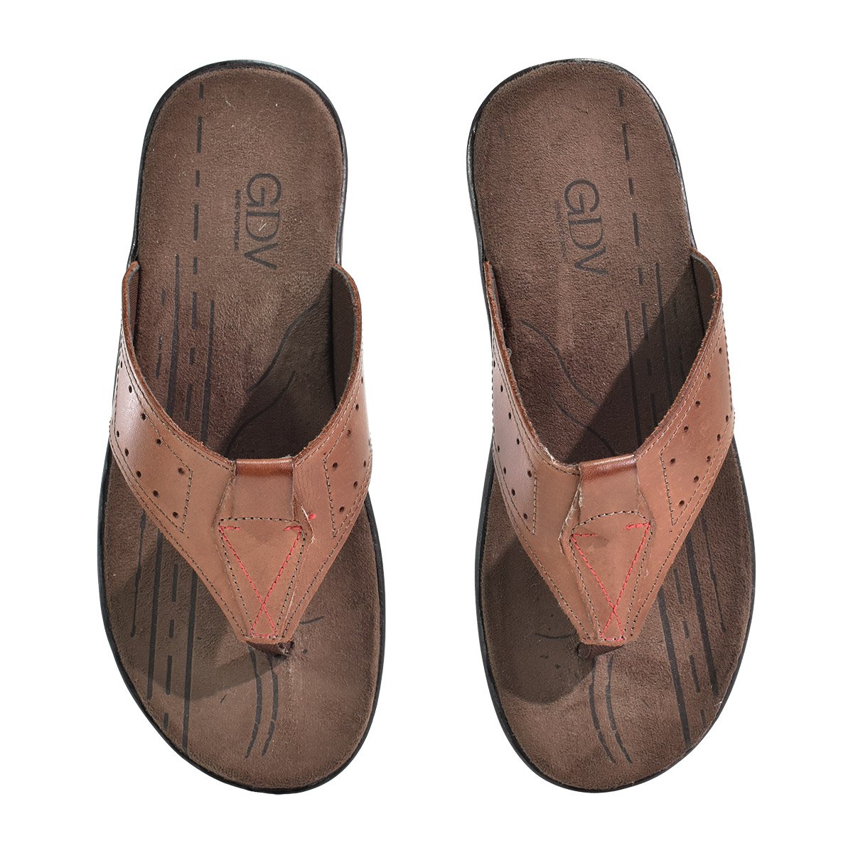 Chinelo Masculino GDV Pinhao Ortopedico Casual Marrom 3