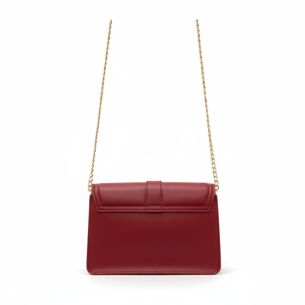 Beira Rio Bolsa Cherry Alca Corrente Dourada Sofisticacao Vermelho 6