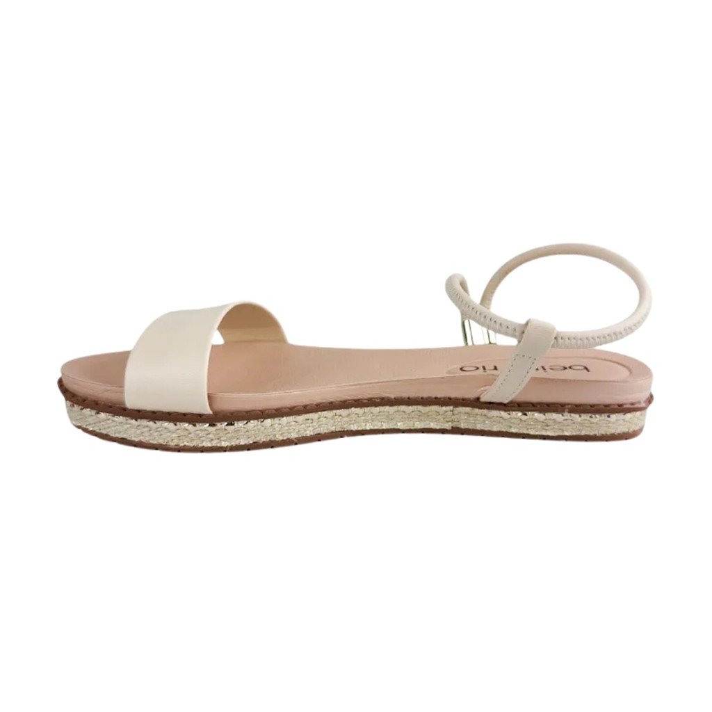 Tamanco Beira Rio Feminino Casual Elastico Creme Bege 3