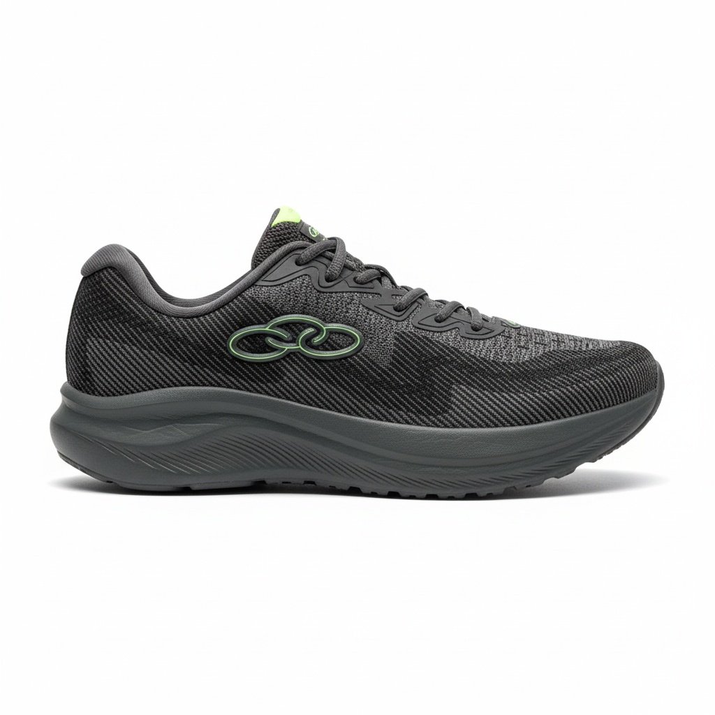 Tenis Olympikus Sagaz Masculino Cinza Escuro Preto Anatomico Cinza 3