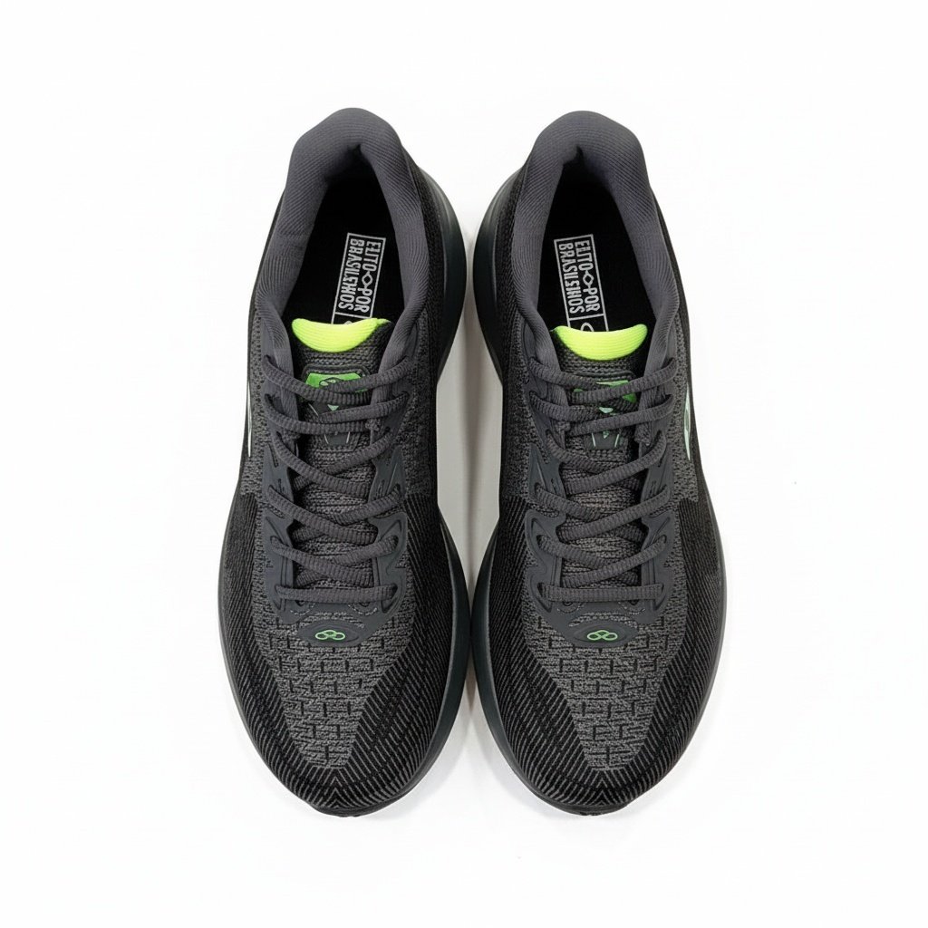 Tenis Olympikus Sagaz Masculino Cinza Escuro Preto Anatomico Cinza 4