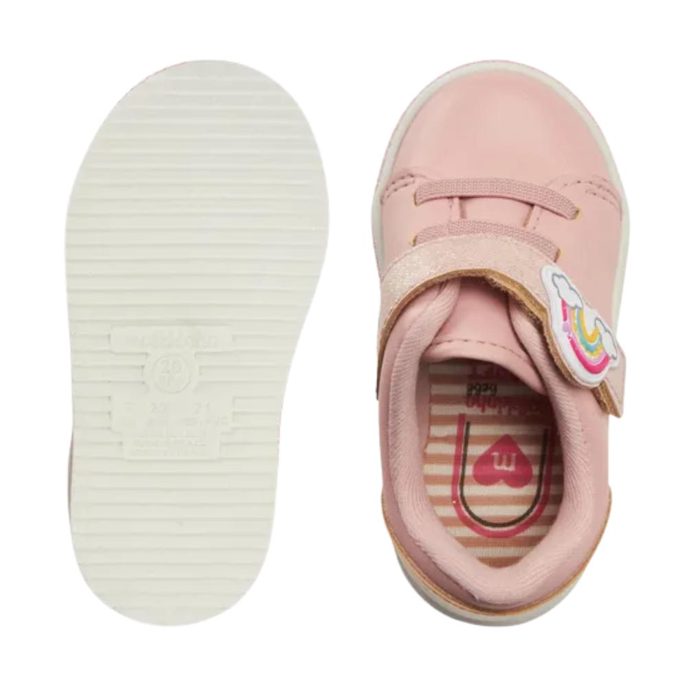 Tenis Infantil Molekinha Arco Iris Glitter Rosa 2131625 Rosa 5